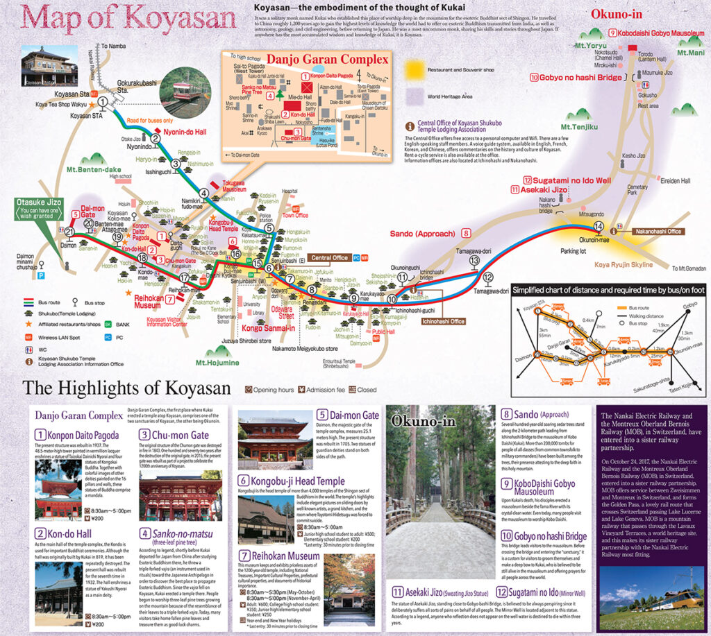 koyasan map